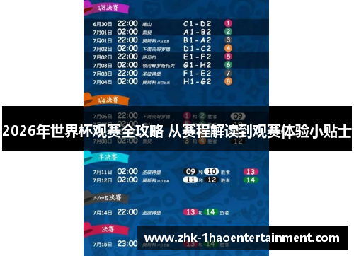 2026年世界杯观赛全攻略 从赛程解读到观赛体验小贴士